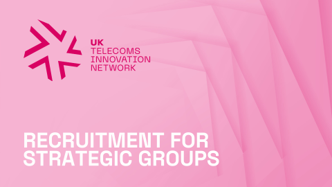 Pink background with UKTIN logo and wording recruitment open