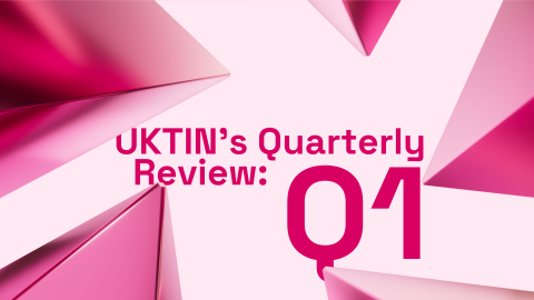 UKTIN quarterly review 01 text on pink background